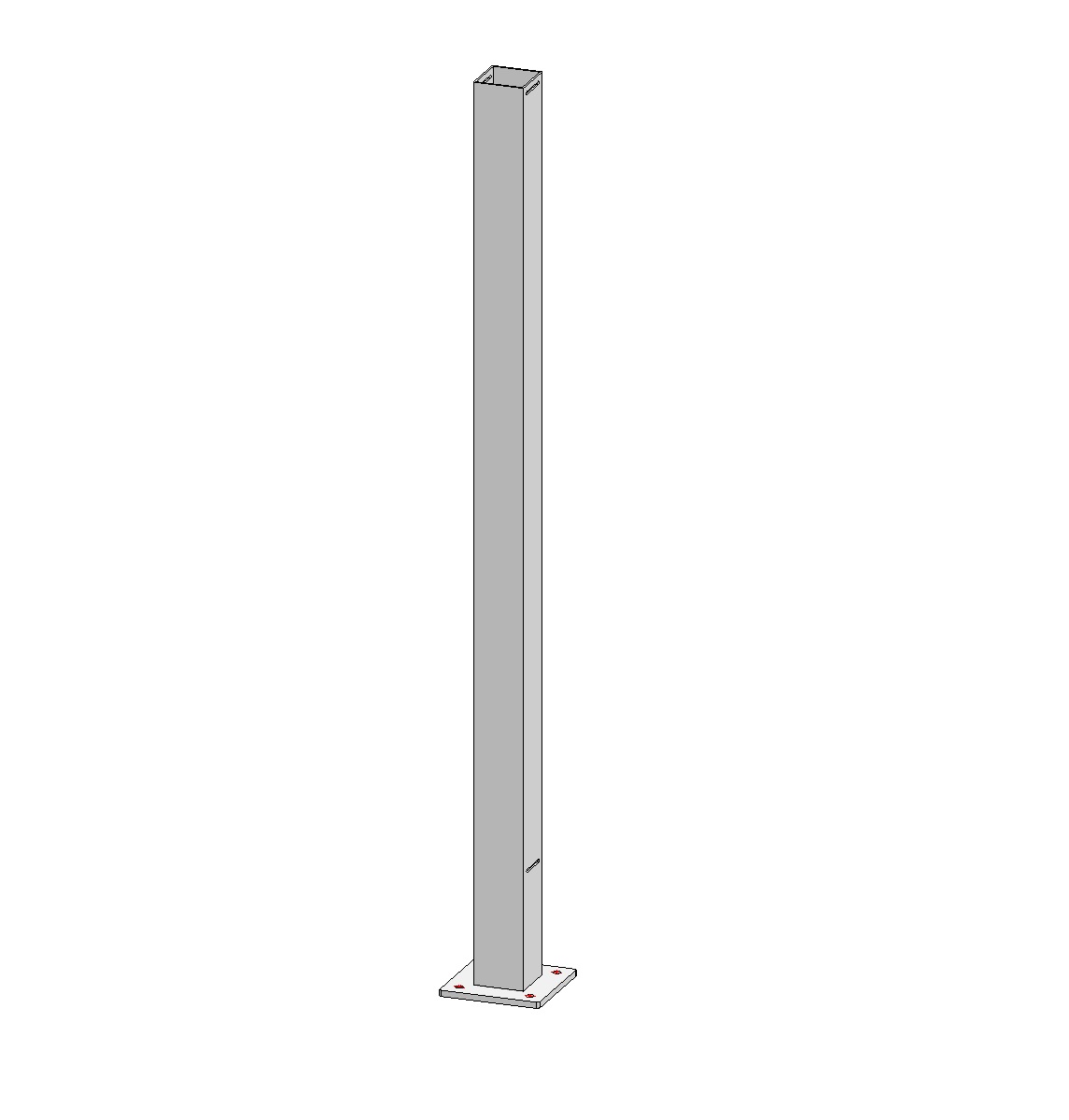 Baluster CL1000 Midden Blank Ano